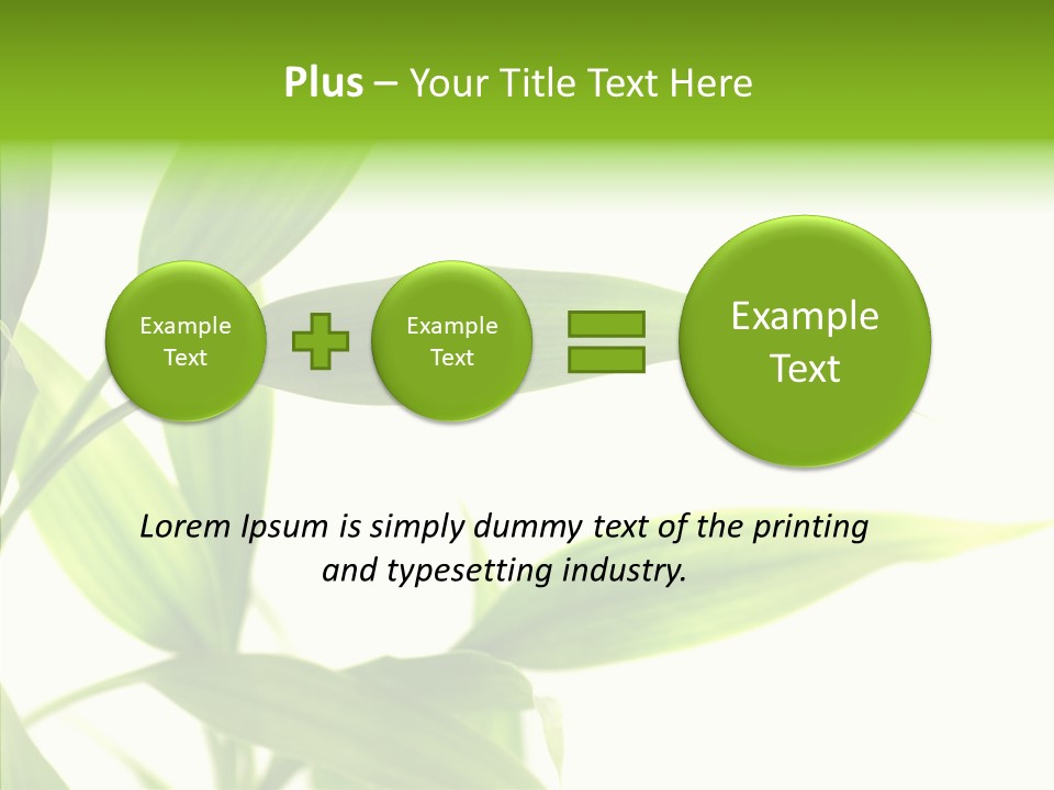 Peace Stalk Stem PowerPoint Template