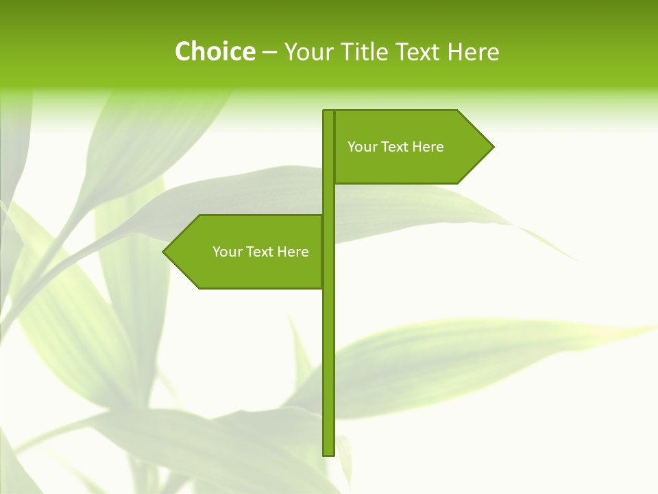 Peace Stalk Stem PowerPoint Template