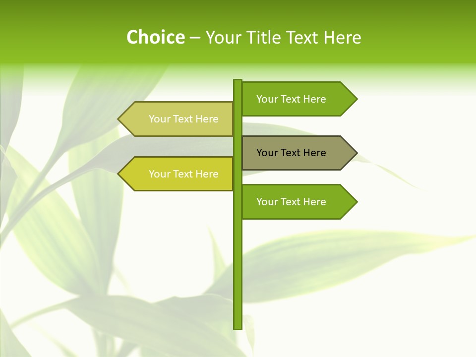 Peace Stalk Stem PowerPoint Template