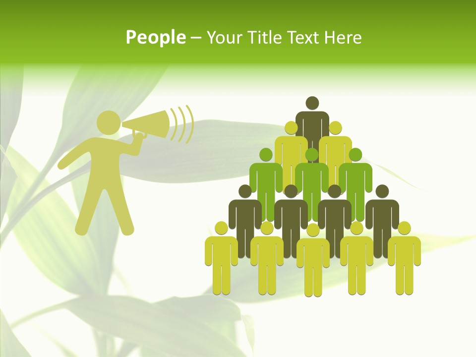 Peace Stalk Stem PowerPoint Template