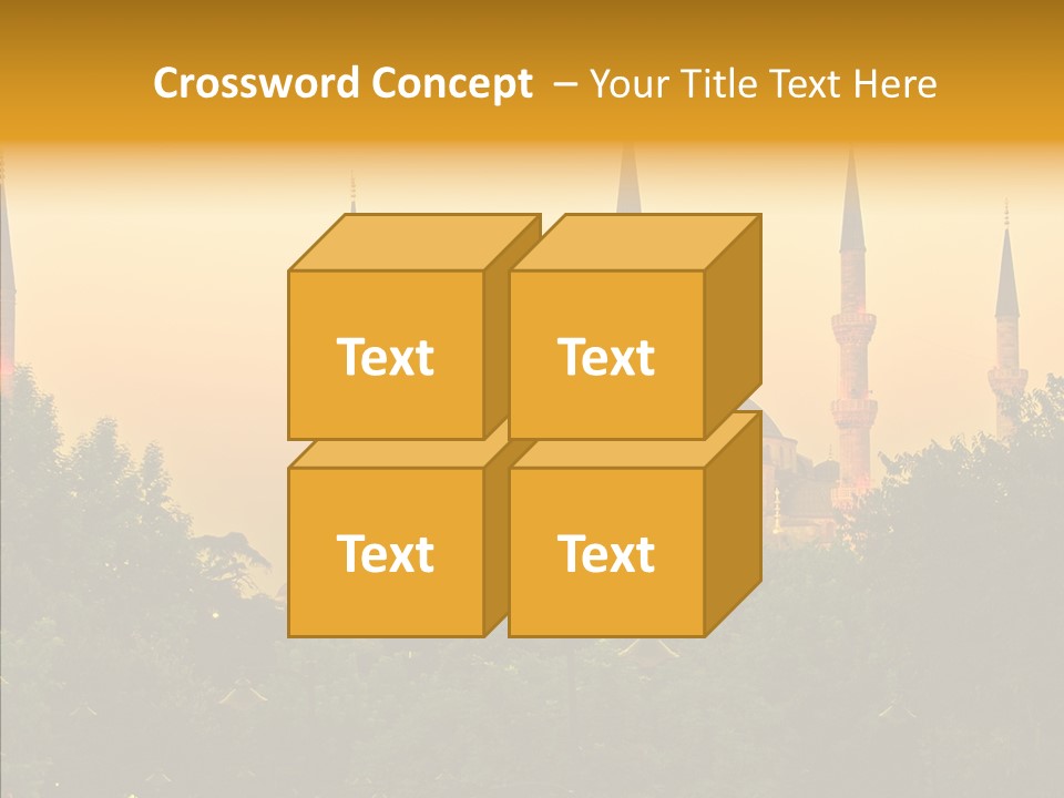 God Istanbul Twilight PowerPoint Template