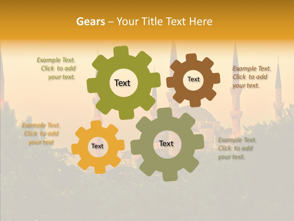 God Istanbul Twilight PowerPoint Template