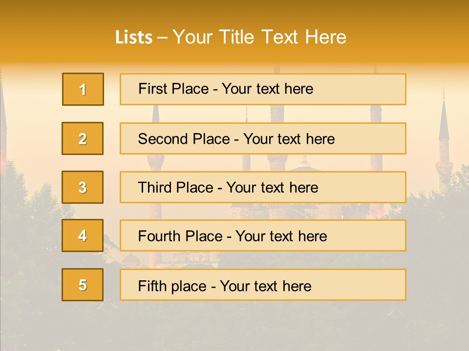 God Istanbul Twilight PowerPoint Template