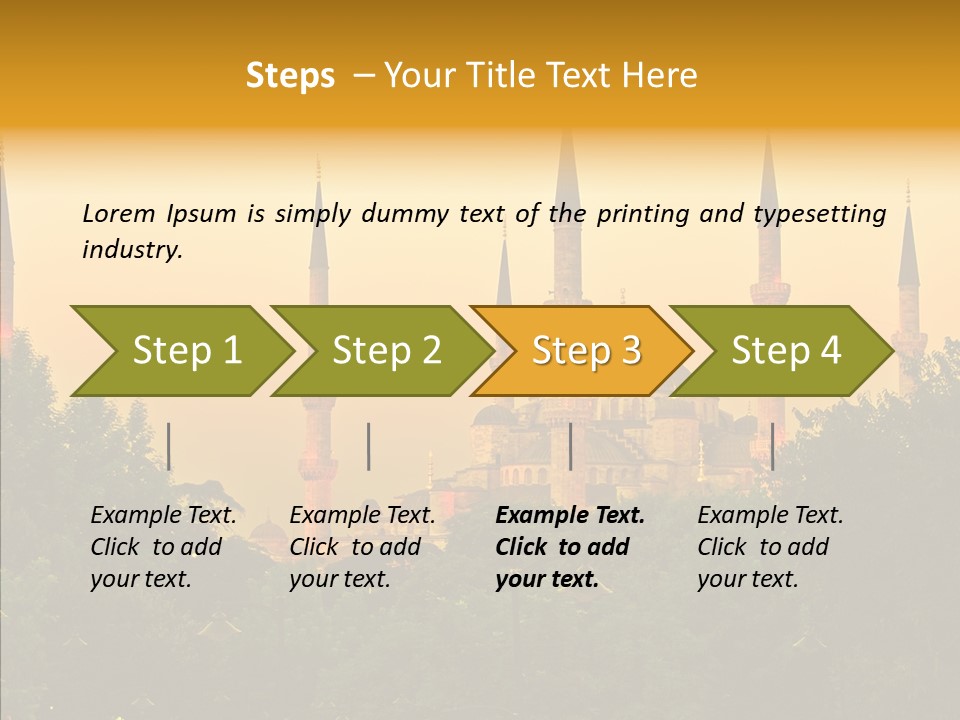 God Istanbul Twilight PowerPoint Template