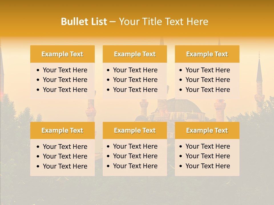 God Istanbul Twilight PowerPoint Template