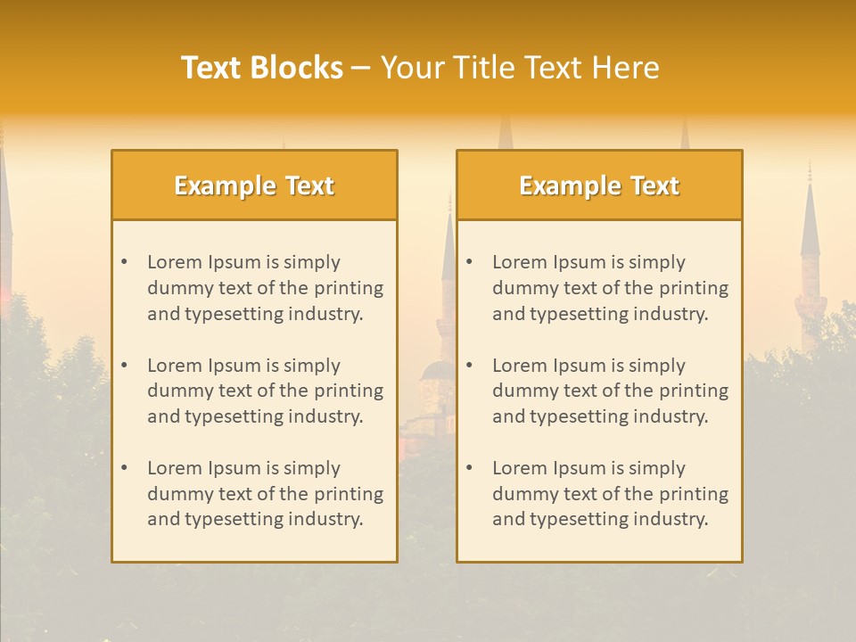 God Istanbul Twilight PowerPoint Template