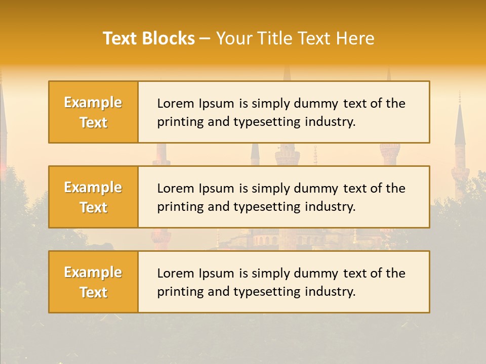 God Istanbul Twilight PowerPoint Template