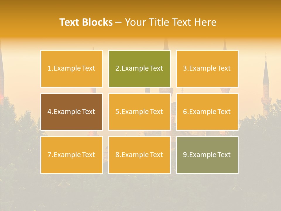 God Istanbul Twilight PowerPoint Template