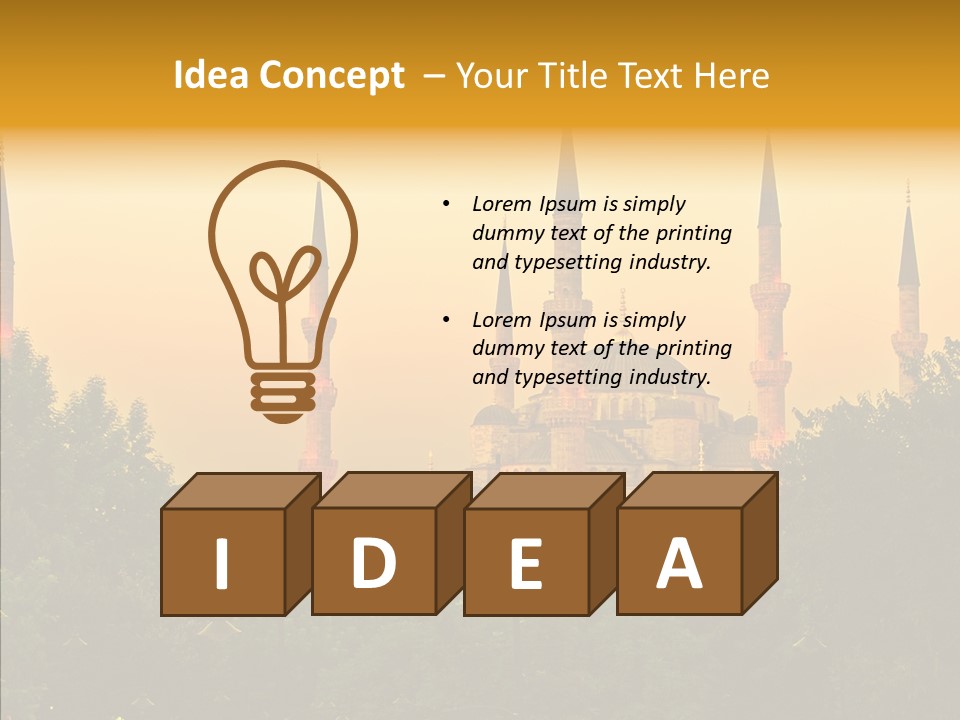 God Istanbul Twilight PowerPoint Template