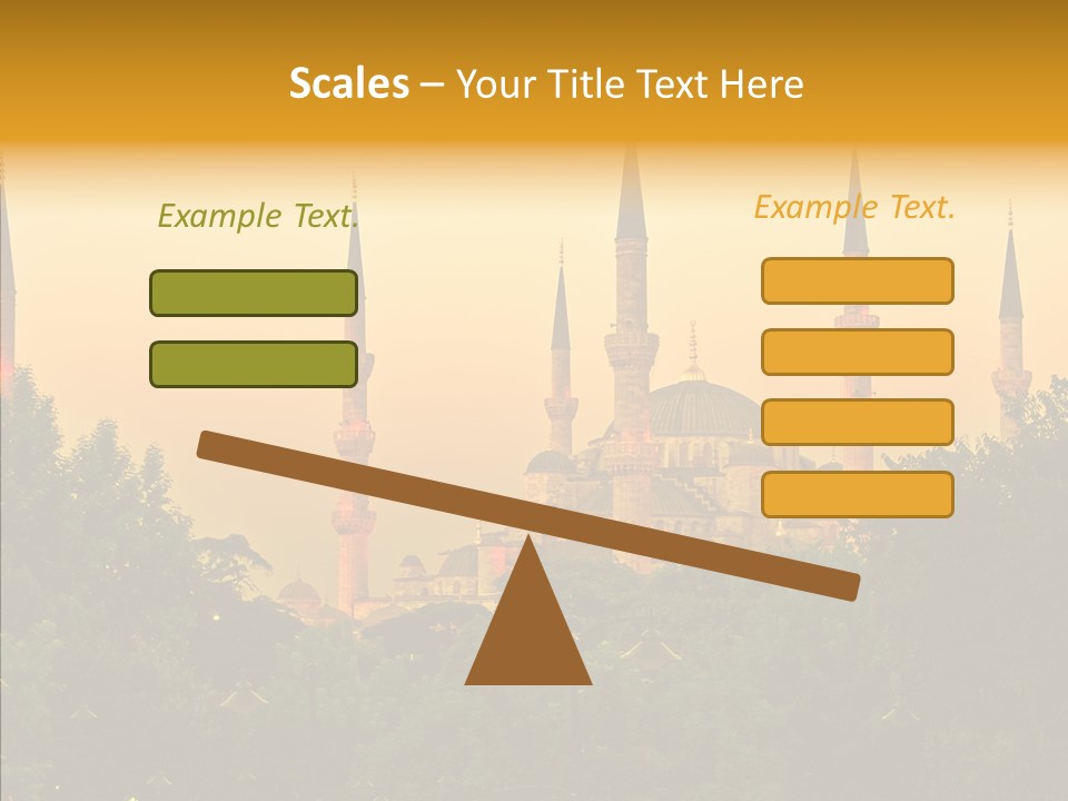 God Istanbul Twilight PowerPoint Template