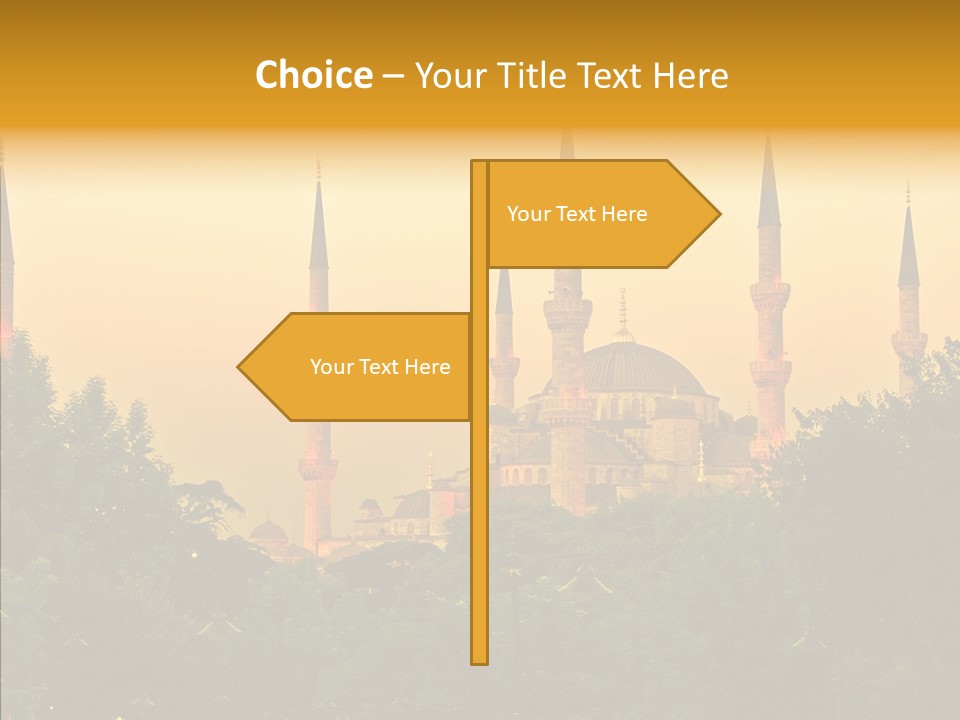 God Istanbul Twilight PowerPoint Template