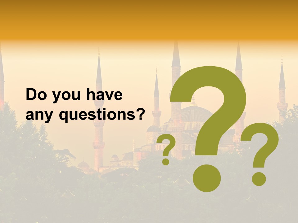 God Istanbul Twilight PowerPoint Template