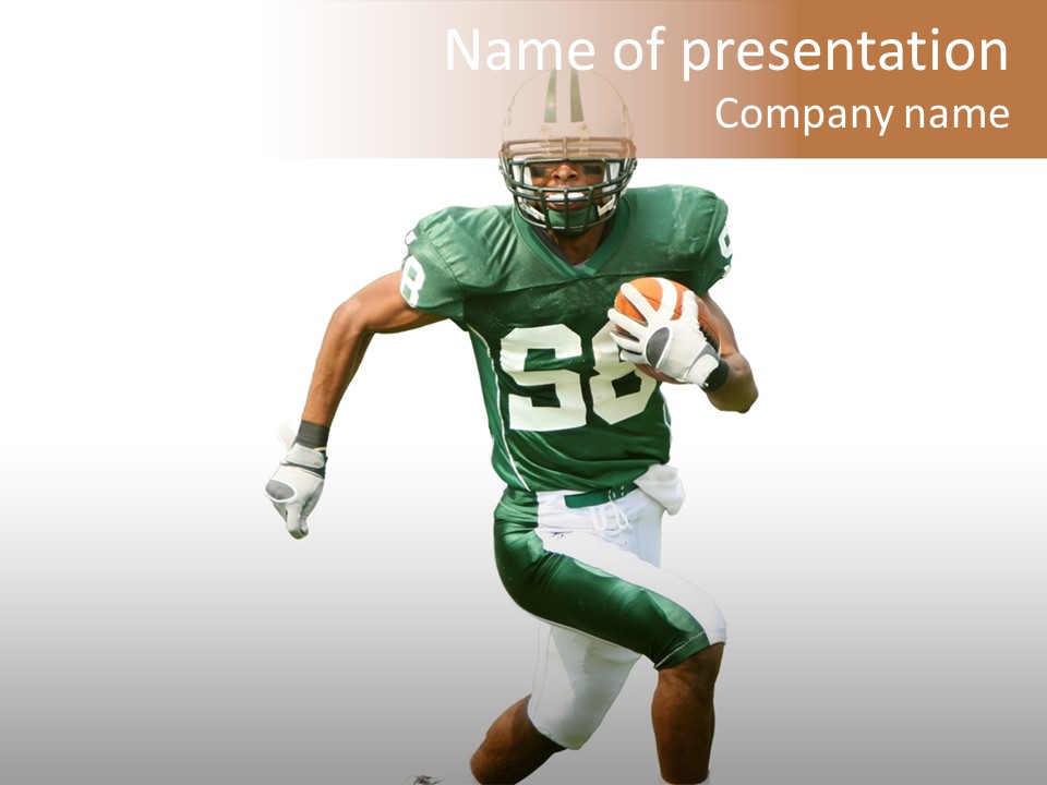 Usa Touchdown Game PowerPoint Template