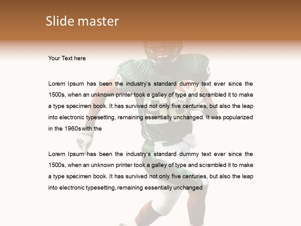 Usa Touchdown Game PowerPoint Template