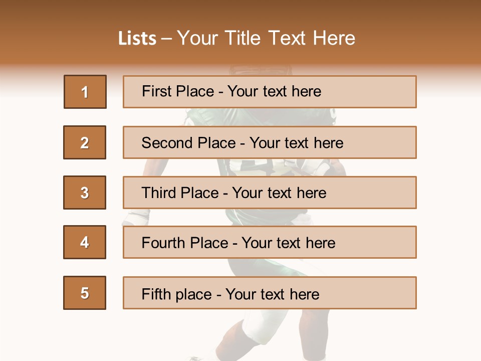 Usa Touchdown Game PowerPoint Template