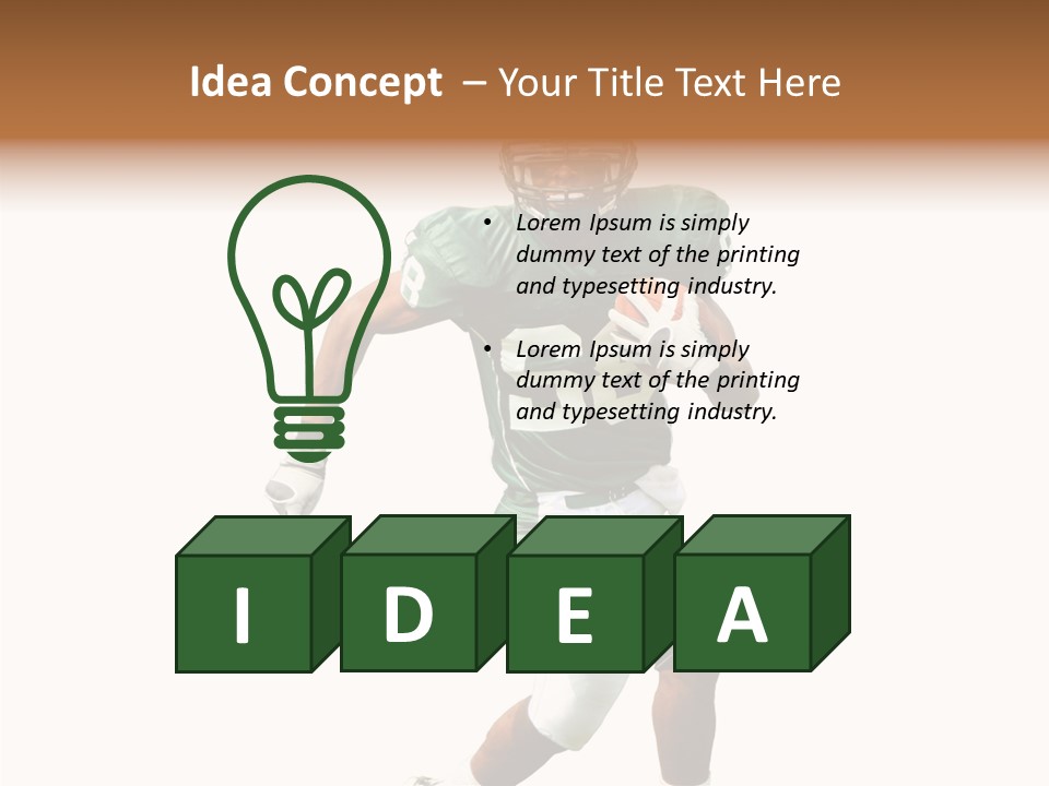 Usa Touchdown Game PowerPoint Template