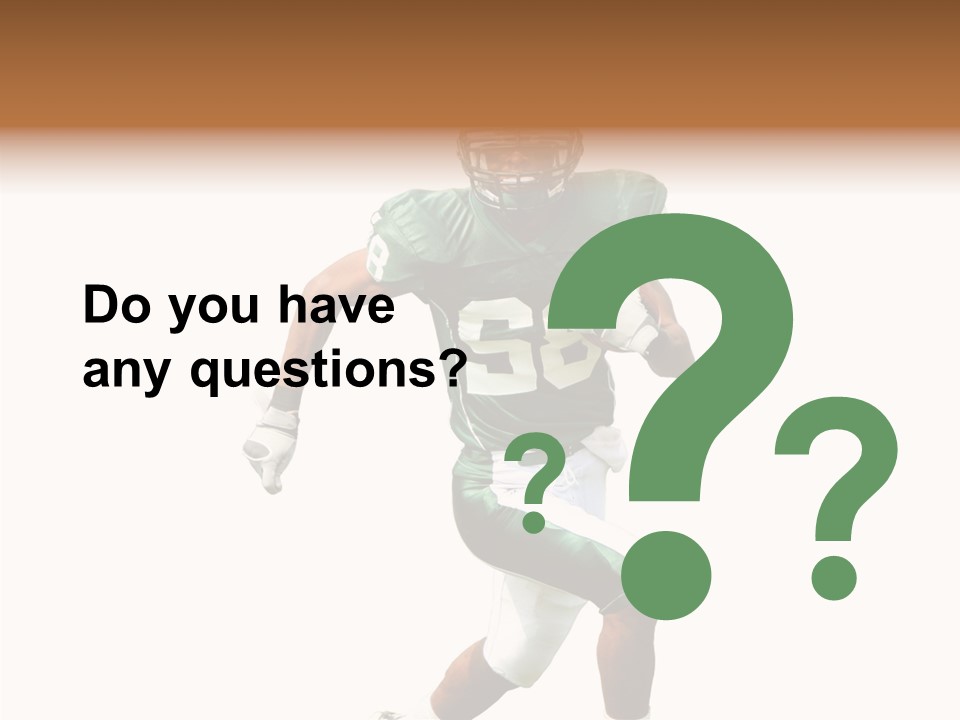 Usa Touchdown Game PowerPoint Template