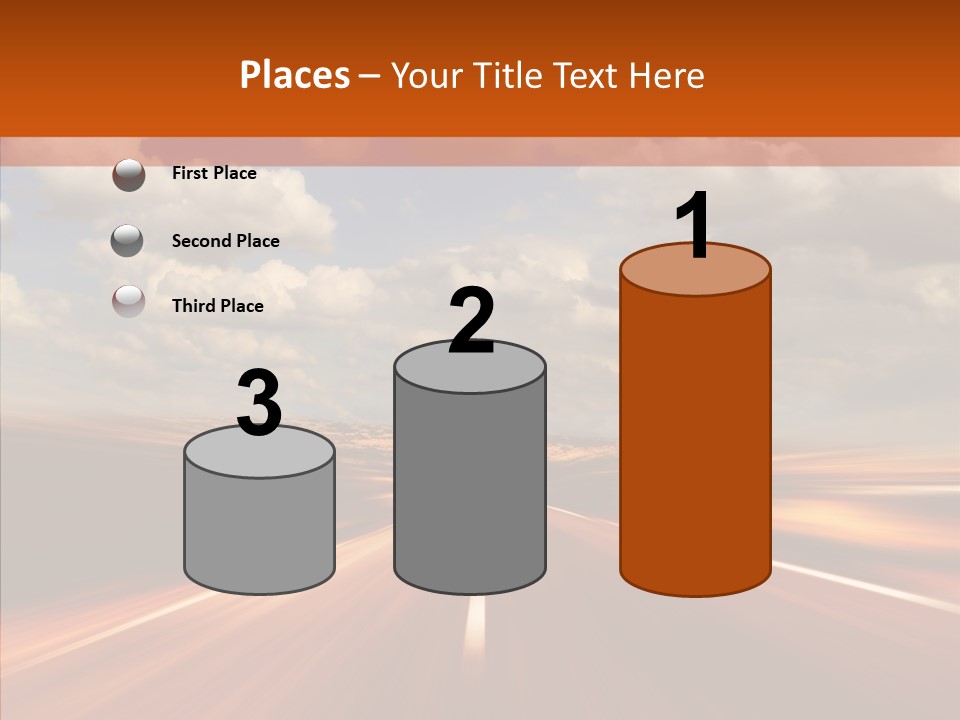 Landscape Horizon Automobile PowerPoint Template