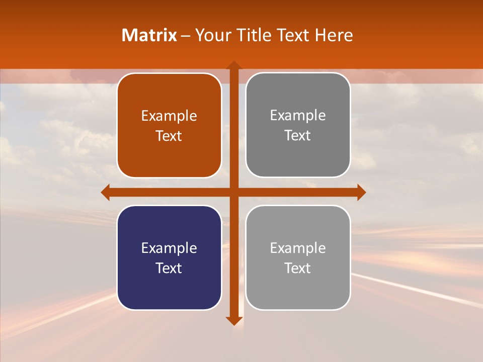 Landscape Horizon Automobile PowerPoint Template
