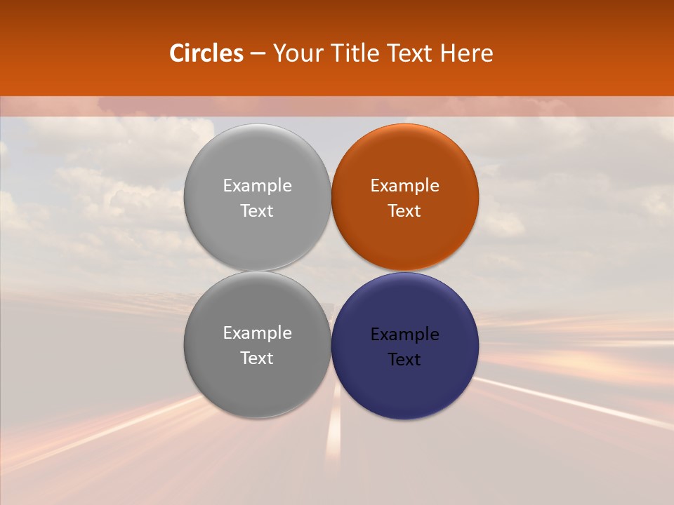 Landscape Horizon Automobile PowerPoint Template