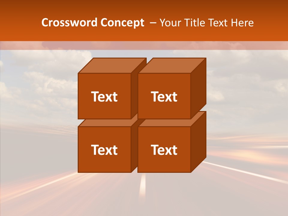 Landscape Horizon Automobile PowerPoint Template