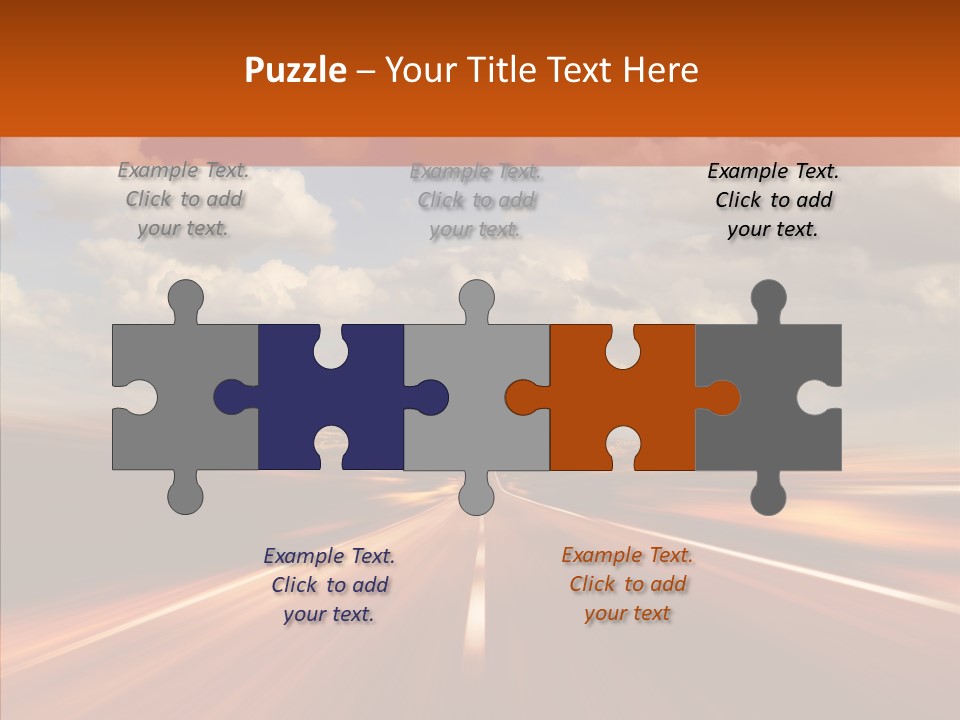 Landscape Horizon Automobile PowerPoint Template
