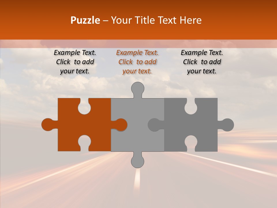 Landscape Horizon Automobile PowerPoint Template