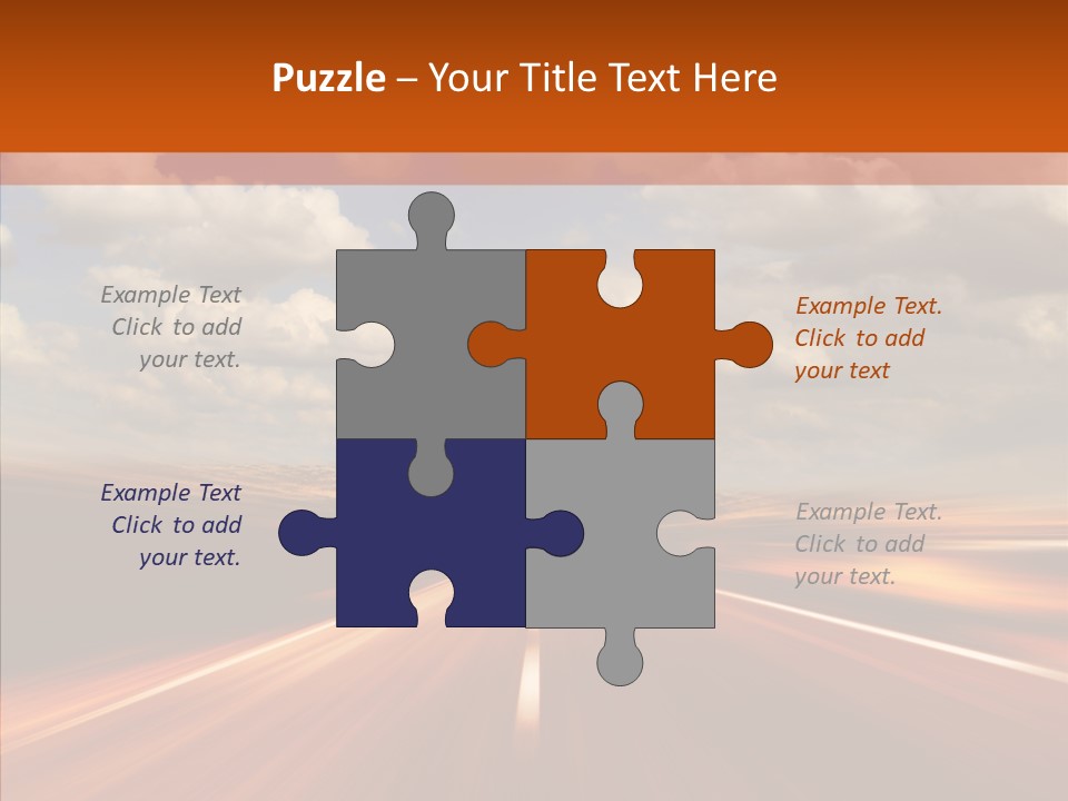 Landscape Horizon Automobile PowerPoint Template
