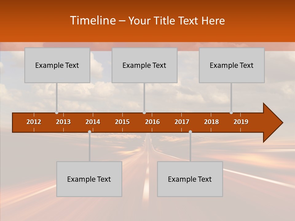 Landscape Horizon Automobile PowerPoint Template
