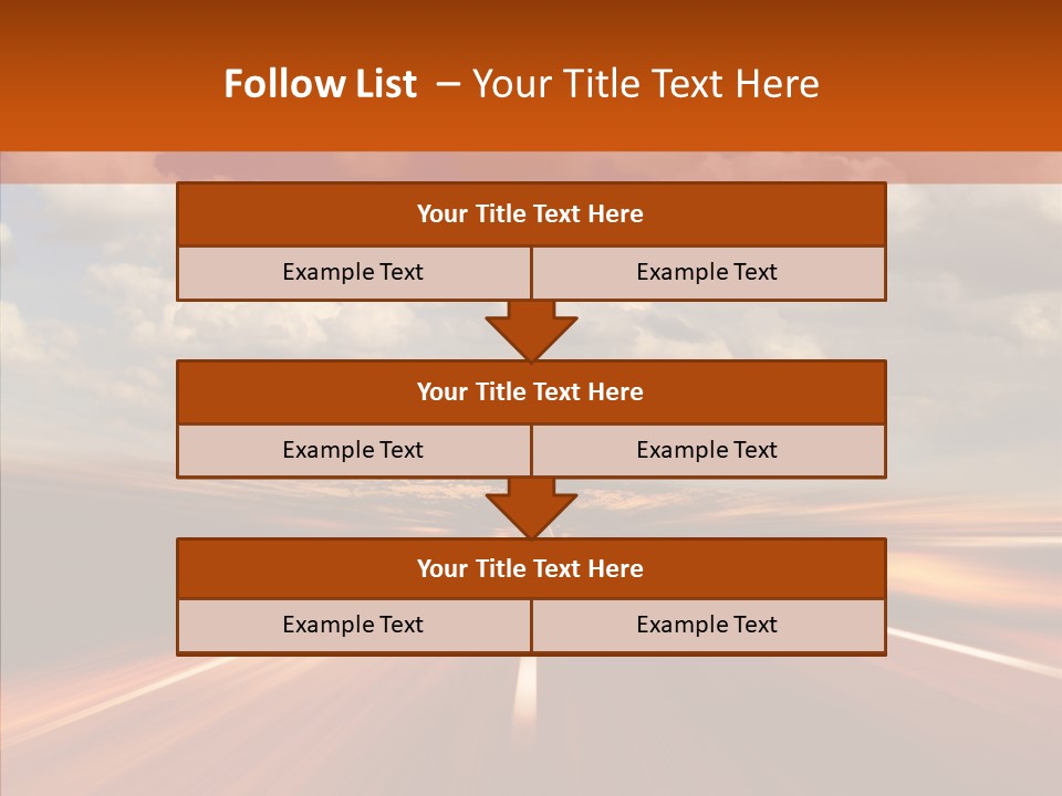 Landscape Horizon Automobile PowerPoint Template