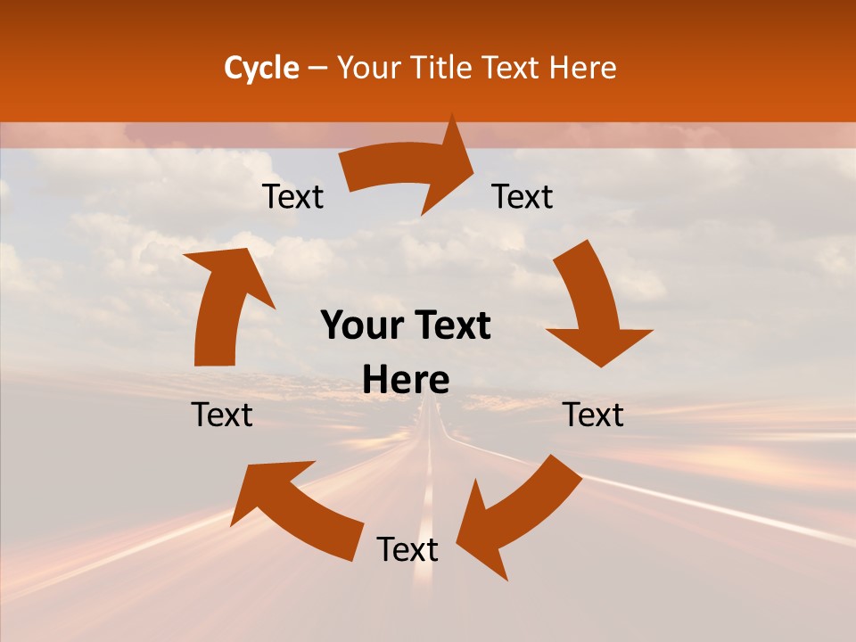 Landscape Horizon Automobile PowerPoint Template