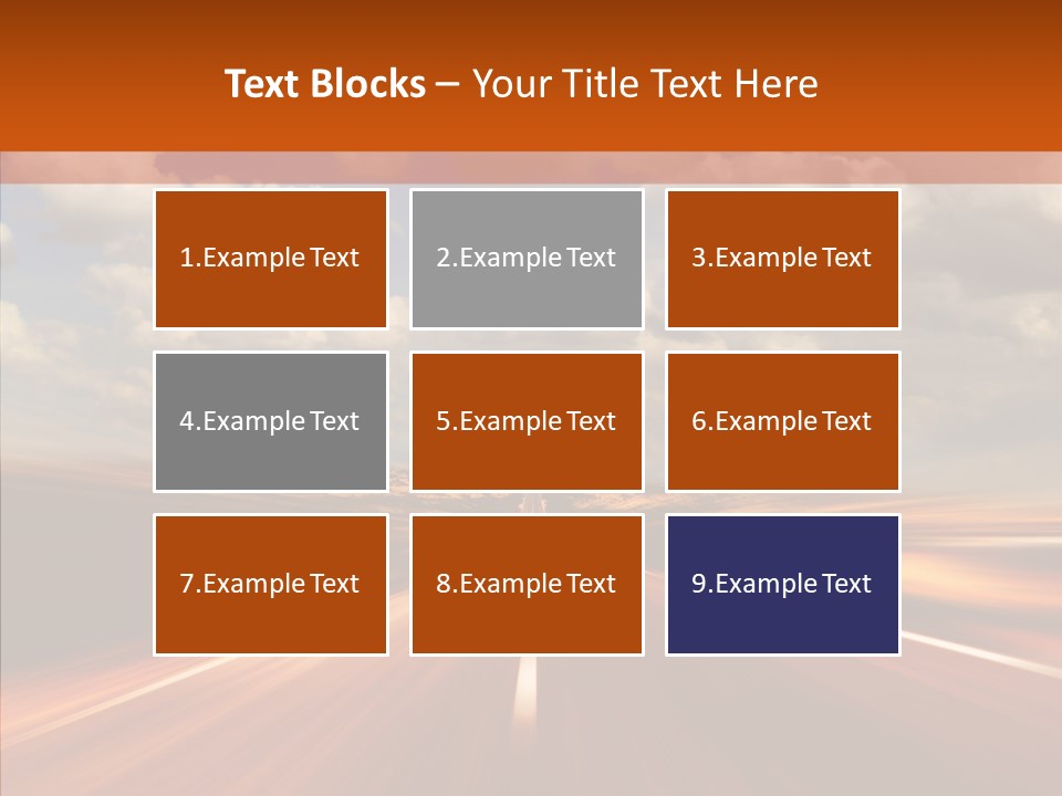 Landscape Horizon Automobile PowerPoint Template