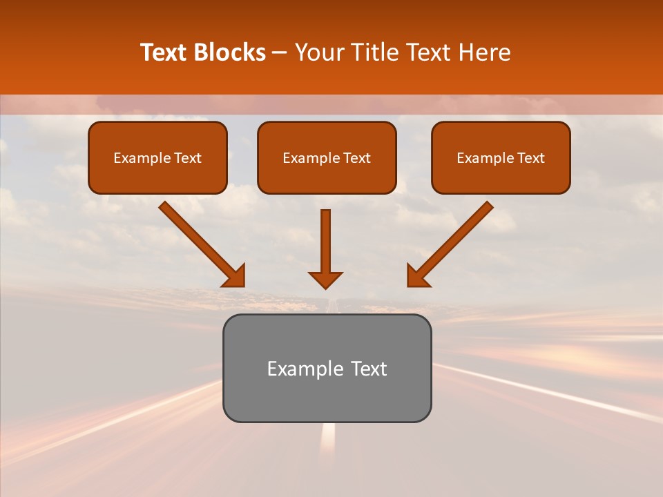 Landscape Horizon Automobile PowerPoint Template