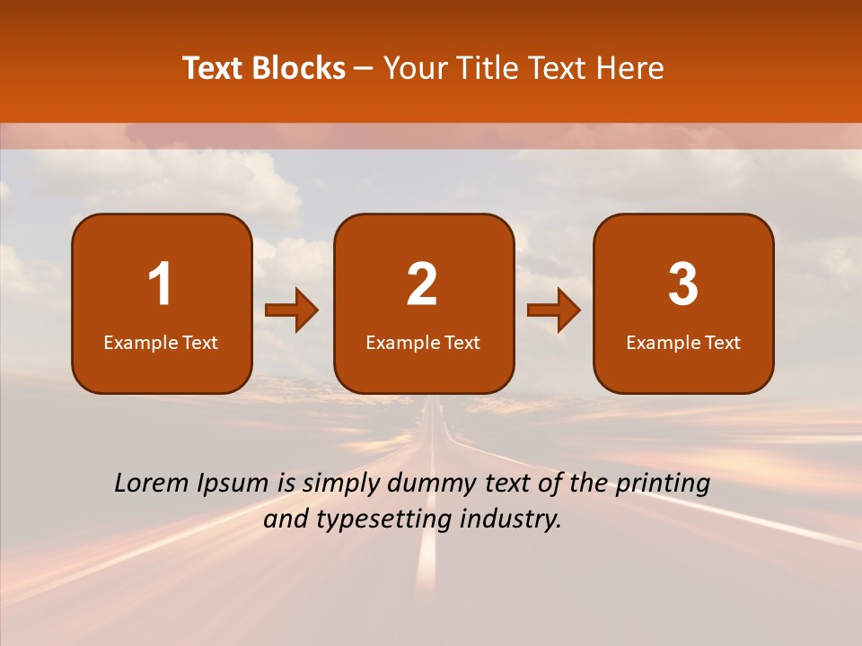 Landscape Horizon Automobile PowerPoint Template