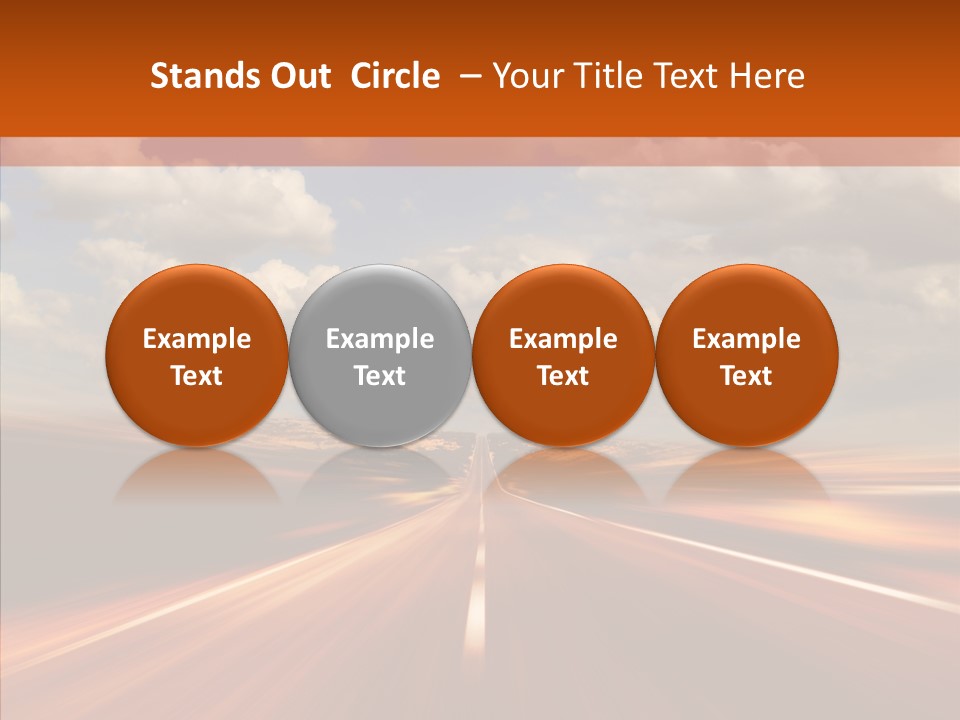 Landscape Horizon Automobile PowerPoint Template