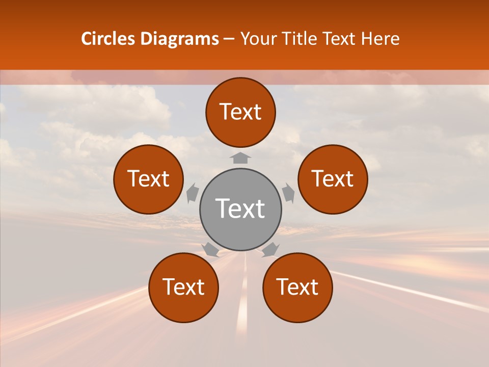 Landscape Horizon Automobile PowerPoint Template