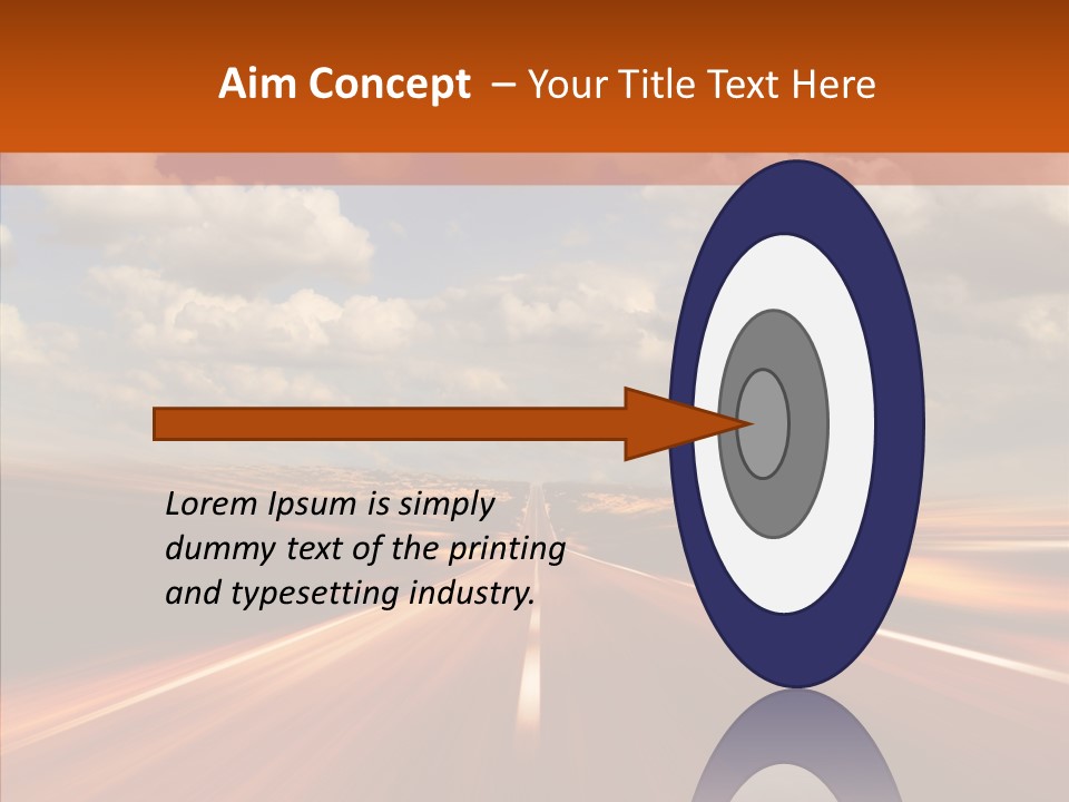 Landscape Horizon Automobile PowerPoint Template