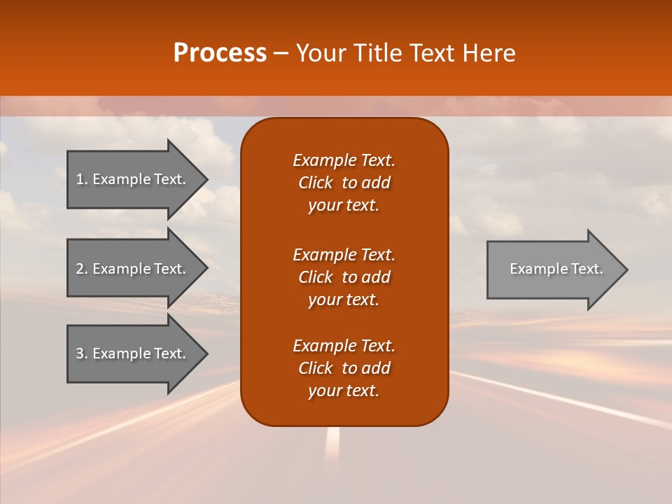 Landscape Horizon Automobile PowerPoint Template