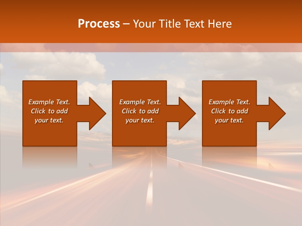 Landscape Horizon Automobile PowerPoint Template