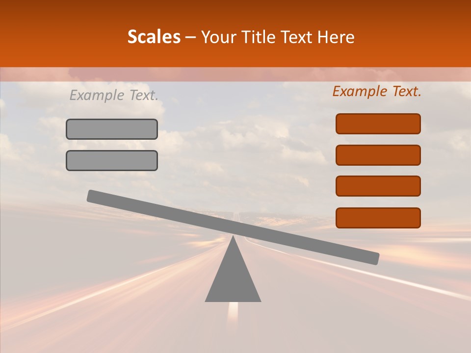 Landscape Horizon Automobile PowerPoint Template