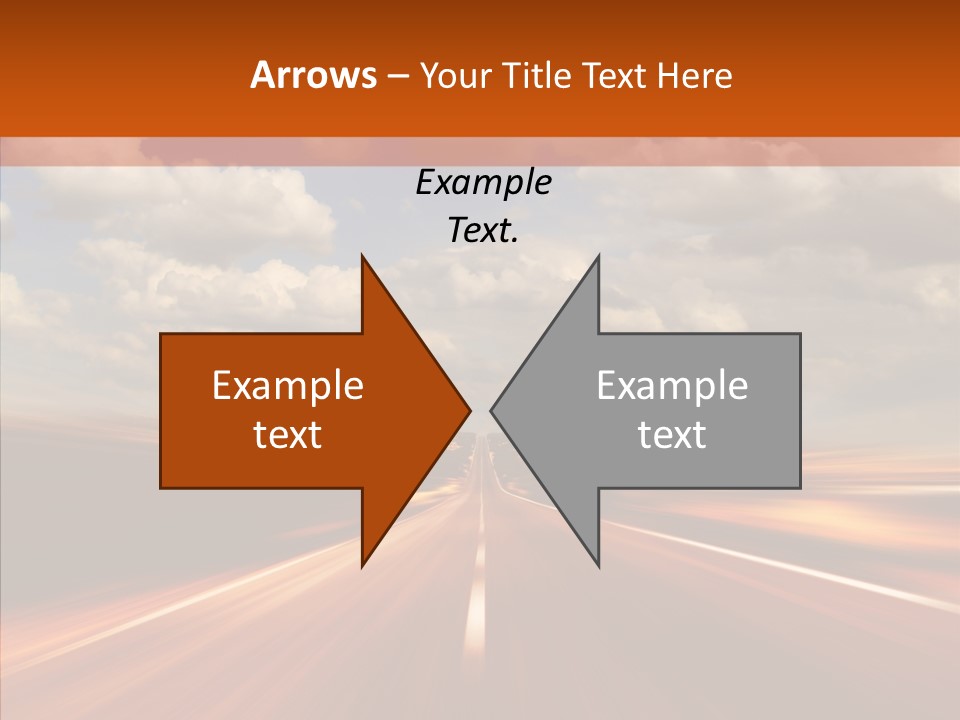 Landscape Horizon Automobile PowerPoint Template