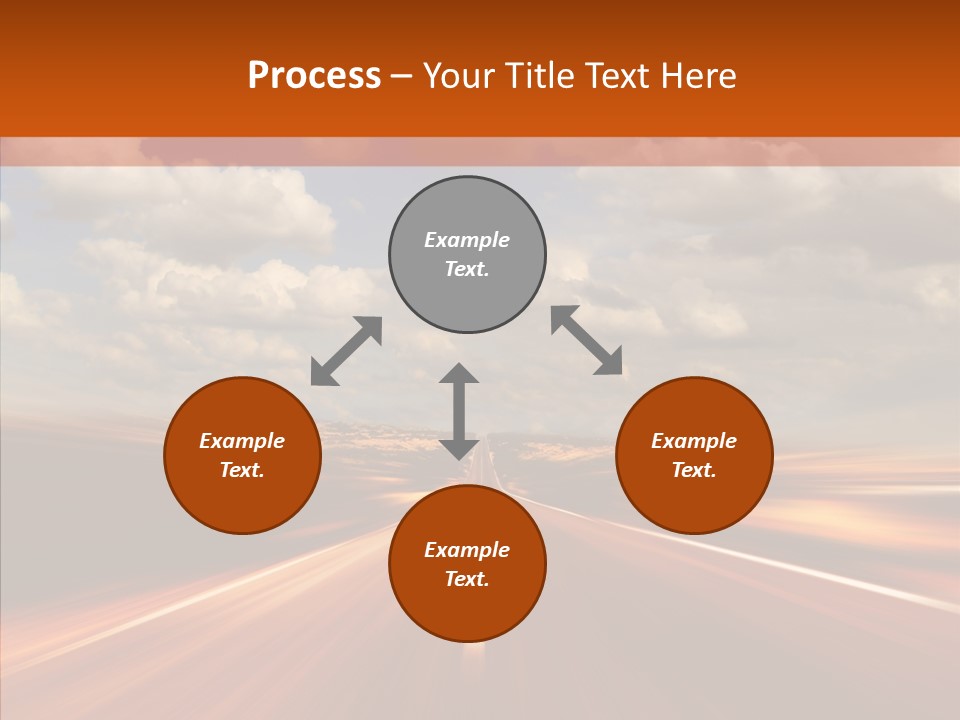 Landscape Horizon Automobile PowerPoint Template