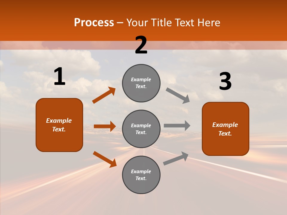 Landscape Horizon Automobile PowerPoint Template