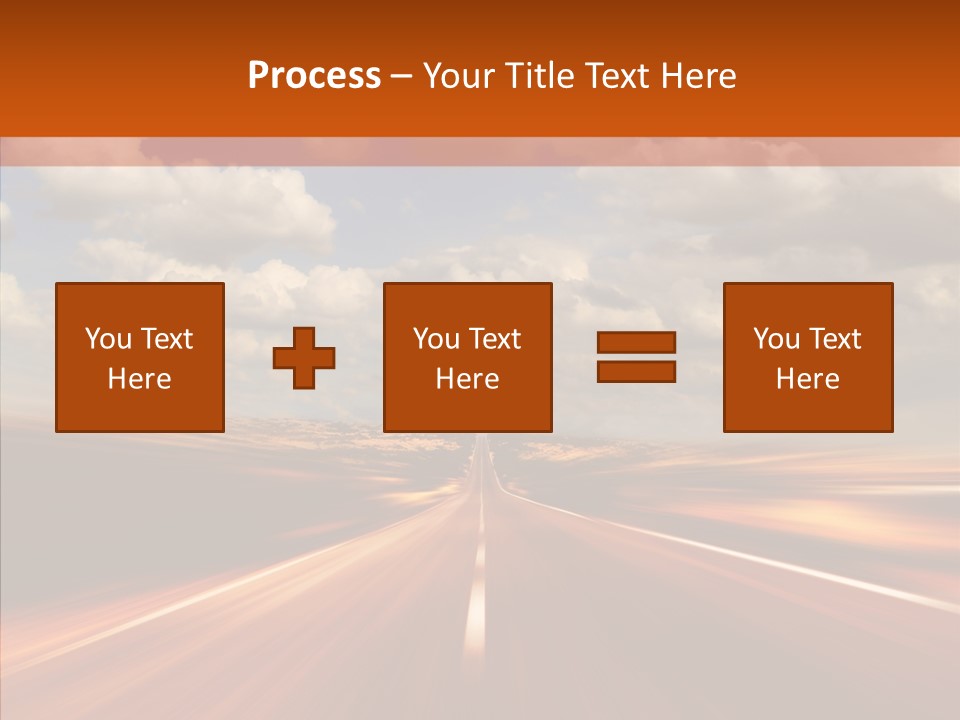 Landscape Horizon Automobile PowerPoint Template