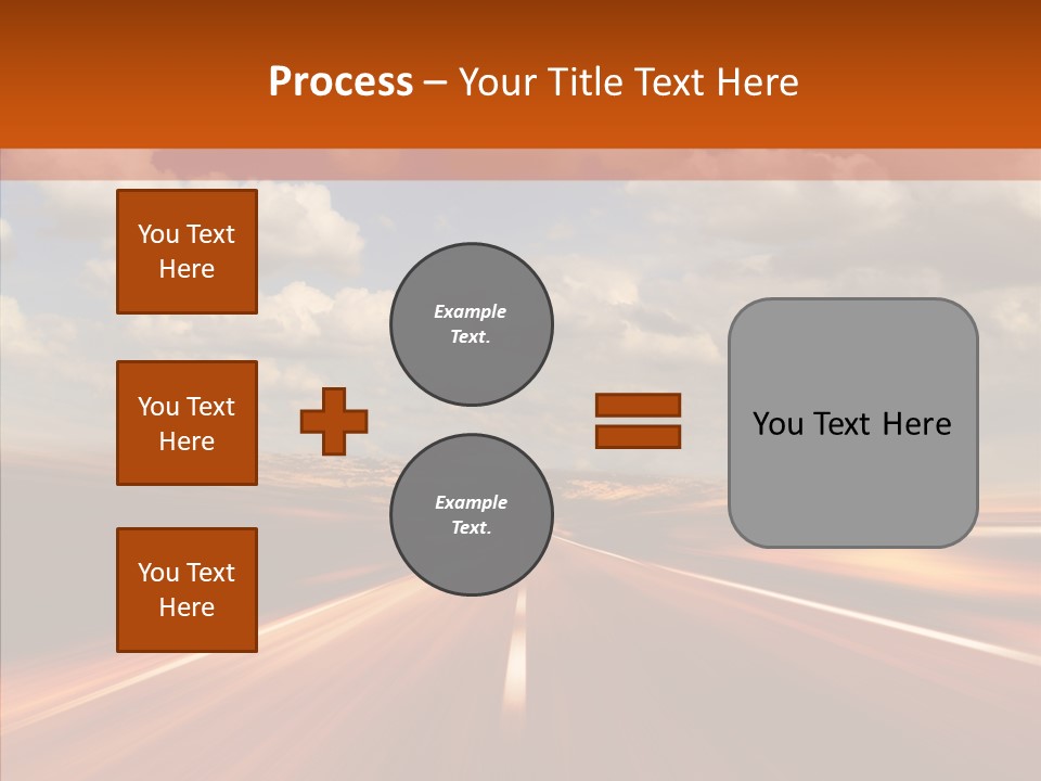 Landscape Horizon Automobile PowerPoint Template