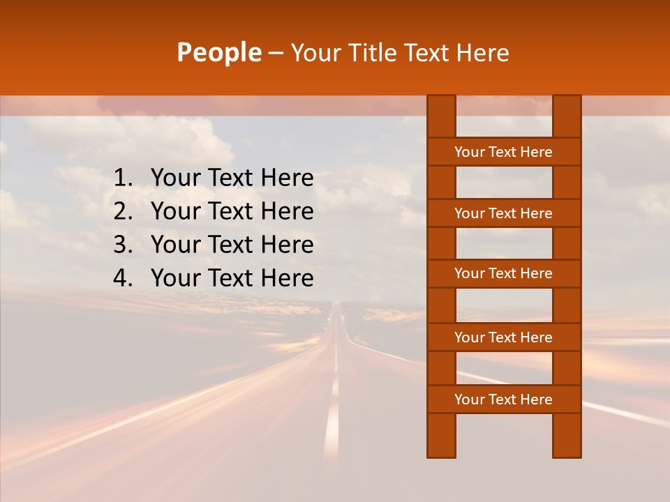Landscape Horizon Automobile PowerPoint Template