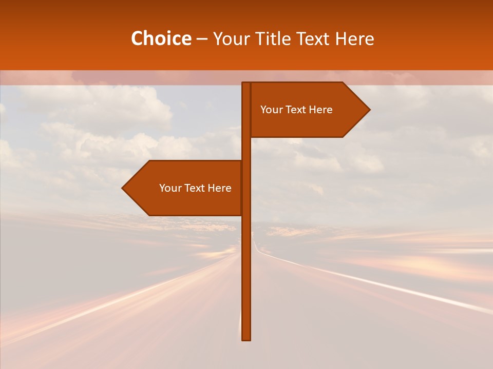 Landscape Horizon Automobile PowerPoint Template