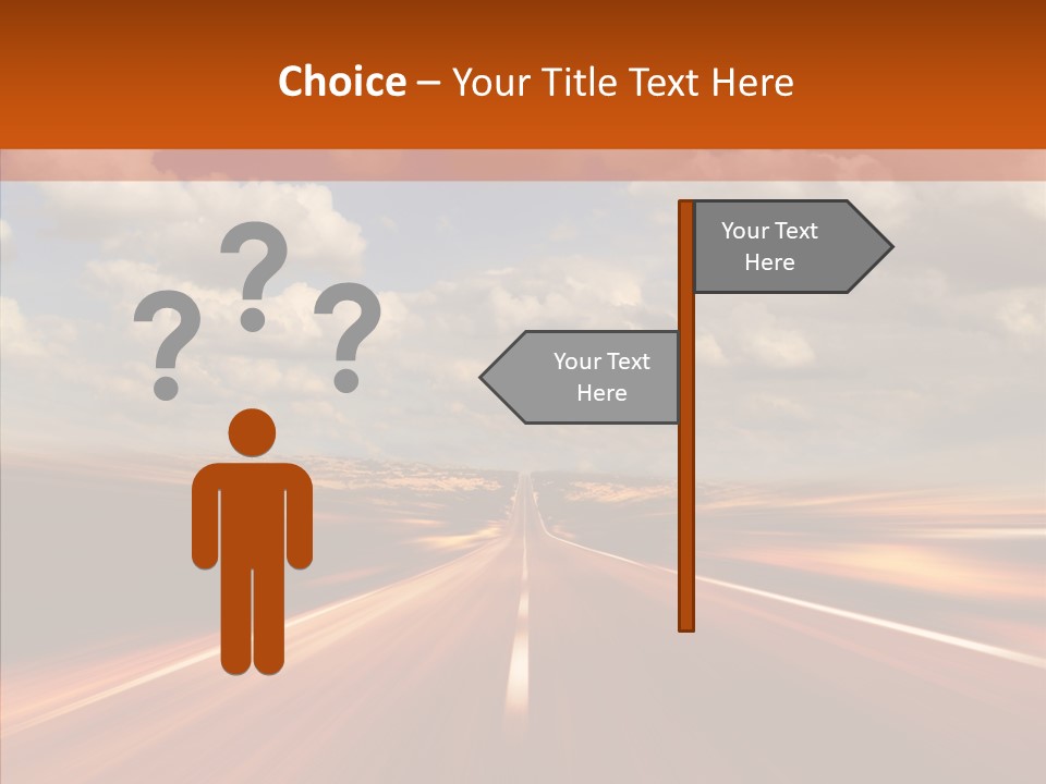 Landscape Horizon Automobile PowerPoint Template
