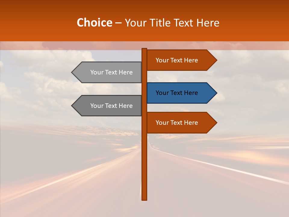 Landscape Horizon Automobile PowerPoint Template