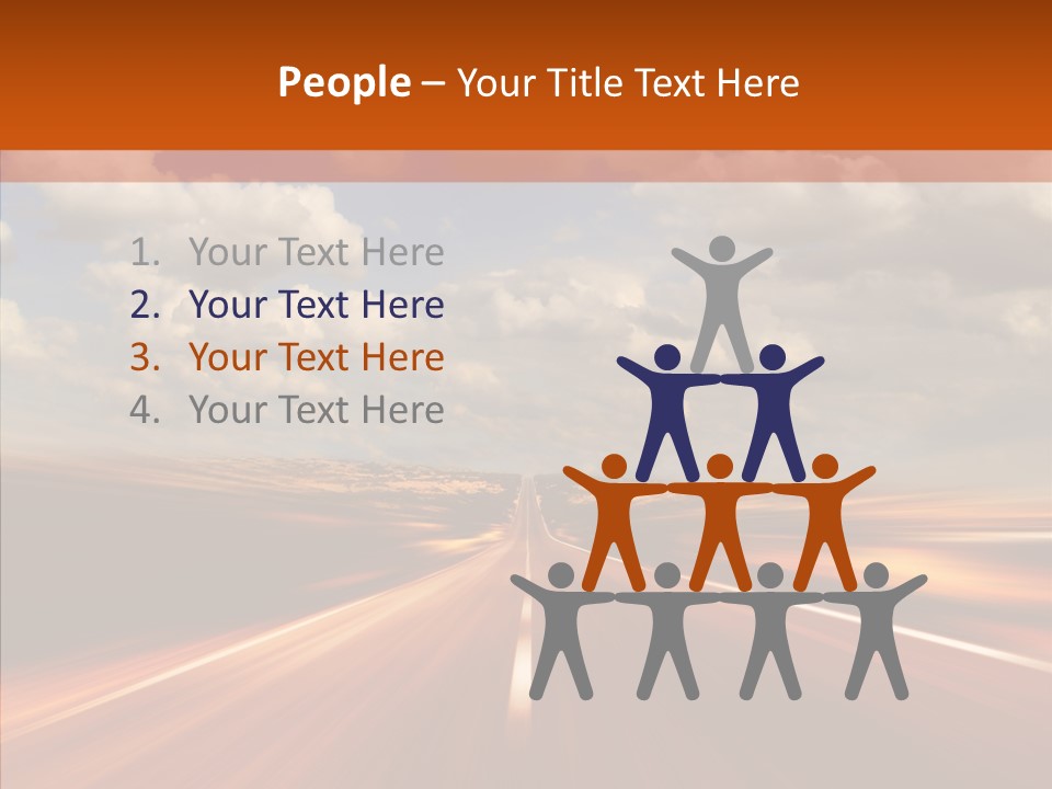 Landscape Horizon Automobile PowerPoint Template